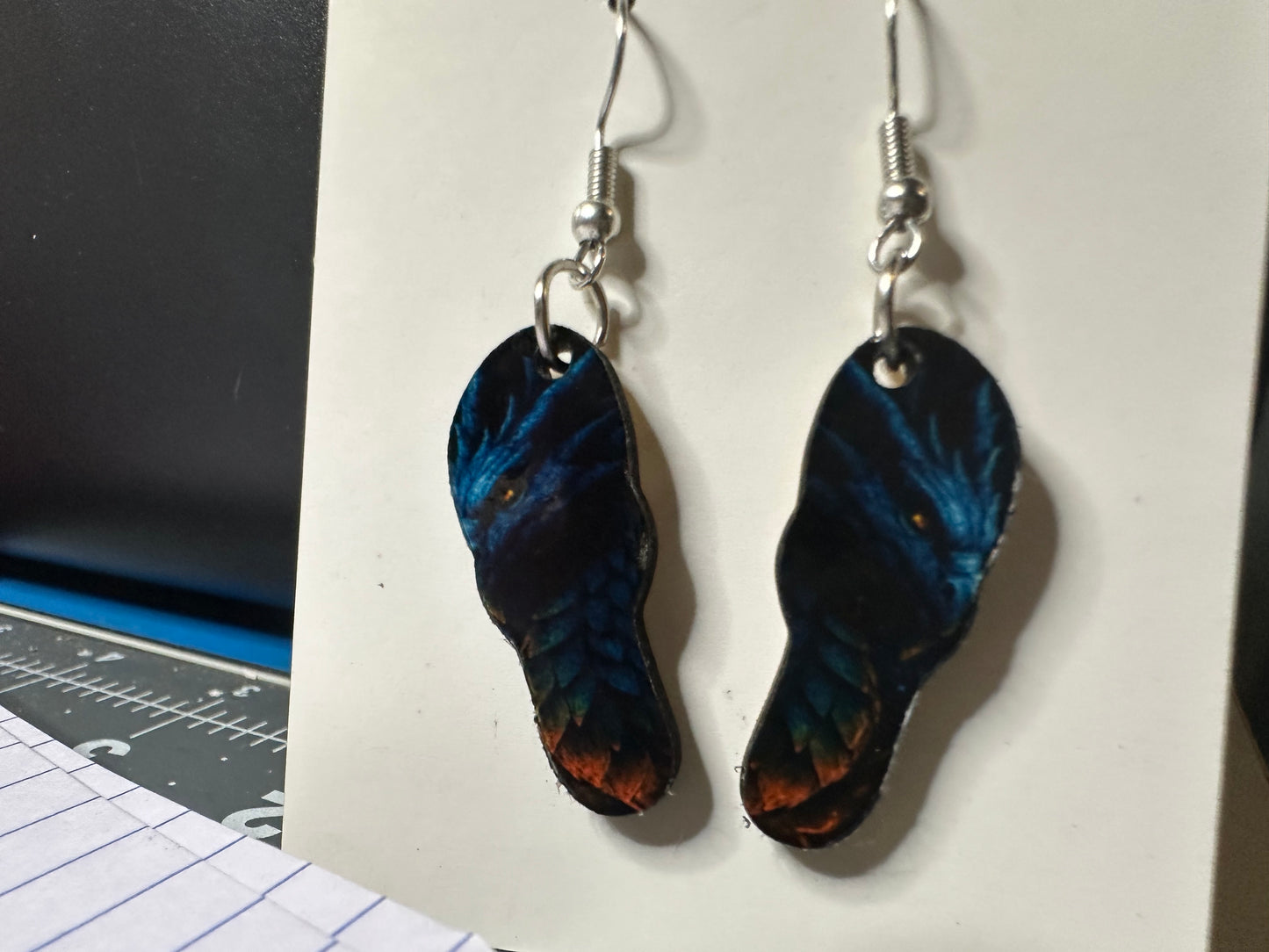 Blue Dragon limited Edition Handmade Earrings